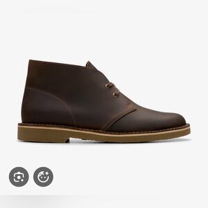 Clarks Collection Men's Genuine Leather Chukka Shepton Boot Size 8.5 Dark brown